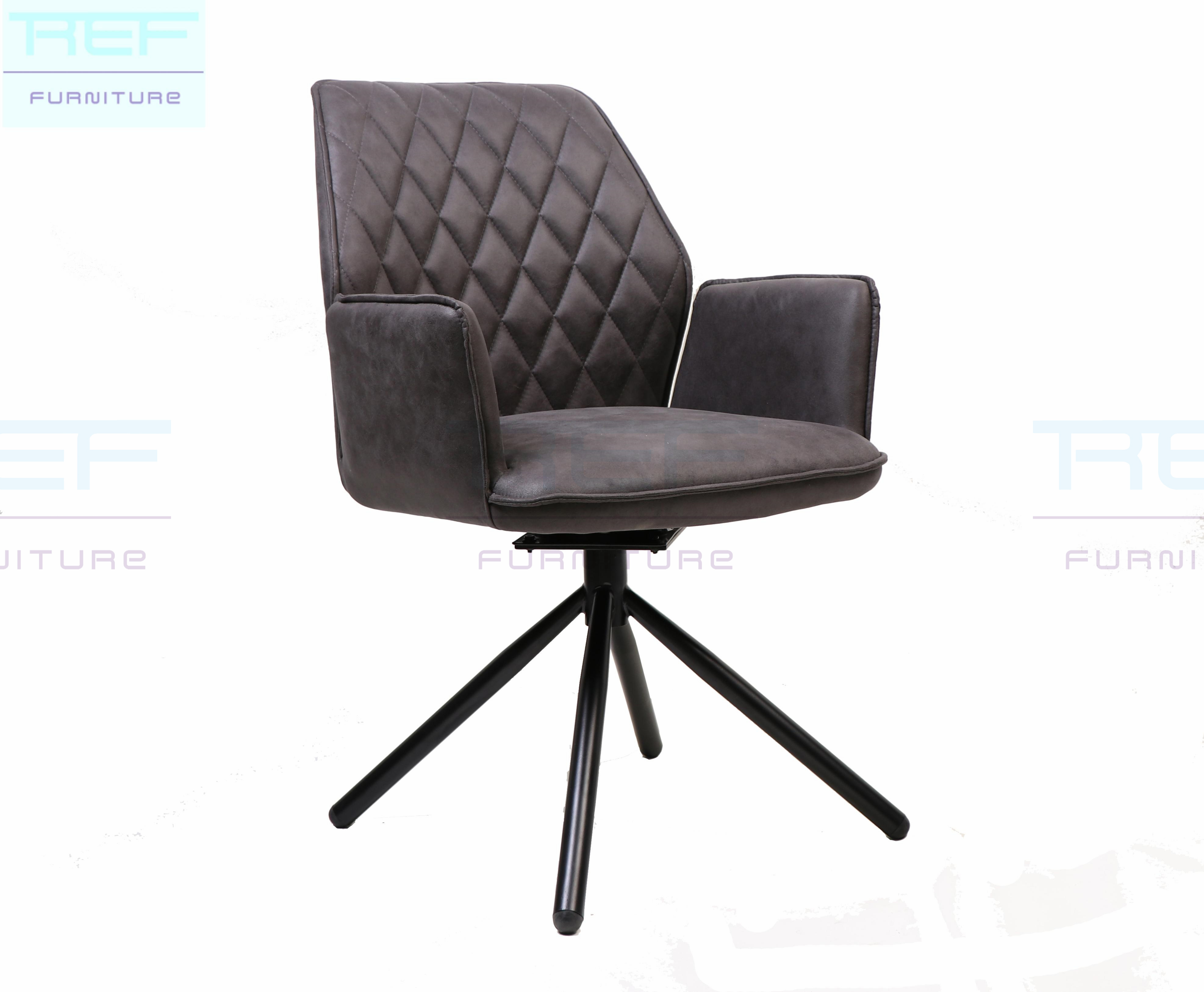 Free Sample Modern Pu Y White Genuine Stainless Steel Black Dining Italian Woven Brown Real Leathe,Dining chairs with swivel RDC946