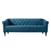 Nisco Living Room Chesterfield Velvet Sofa