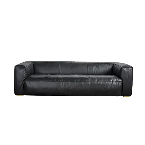 Seattle Leather Stationary Sofa