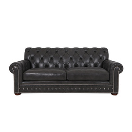 Fred Leather Tufted Chesterfield Sofa