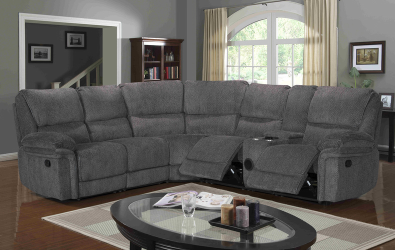 Manual Reclining Sofa Sectional with Speaker YJ-30580