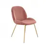 Anji Baina Upholstered Dining Chair Fiber side velvet chair