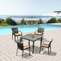 Outdoor dining table and chair