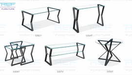 Living Room Glass Furniture Set 535 Collection