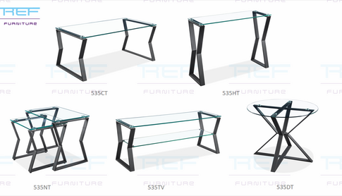 Living Room Glass Furniture Set 535 Collection