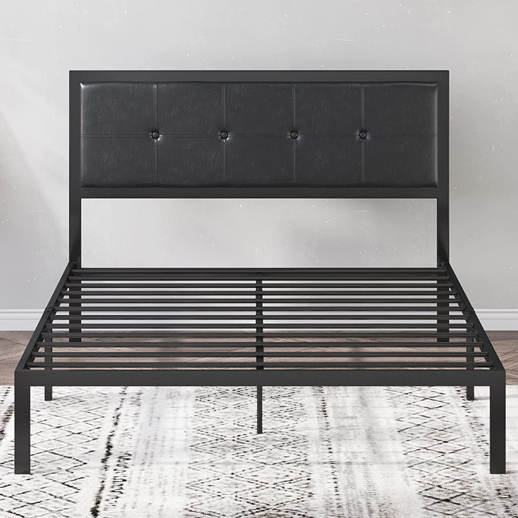 Free Sample Platform Cama Steel Iron Metal Bed/Single Queen Metal Bed Frame