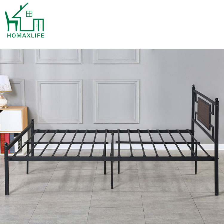 Free Sample Modern metal bed with iron frame single double king size iron bed for home- hotel-apartment furniture