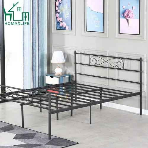 Free Sample modern beauty mesh design silver iron frame single bed