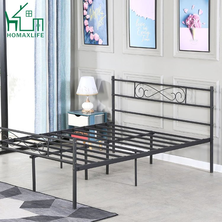 Free Sample modern beauty mesh design silver iron frame single bed