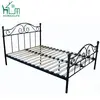 Free Sample queen size latest wood slats bed design double metal bed frame