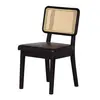 Nordic Hotel Commercial Solid Wood Furniture Wooden Cafe Metal Arm Chair Backrest Rattan Upholstered Fabric Leather Chair