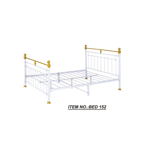 Wholesale cheap black metal bed frames wrought iron single size bed