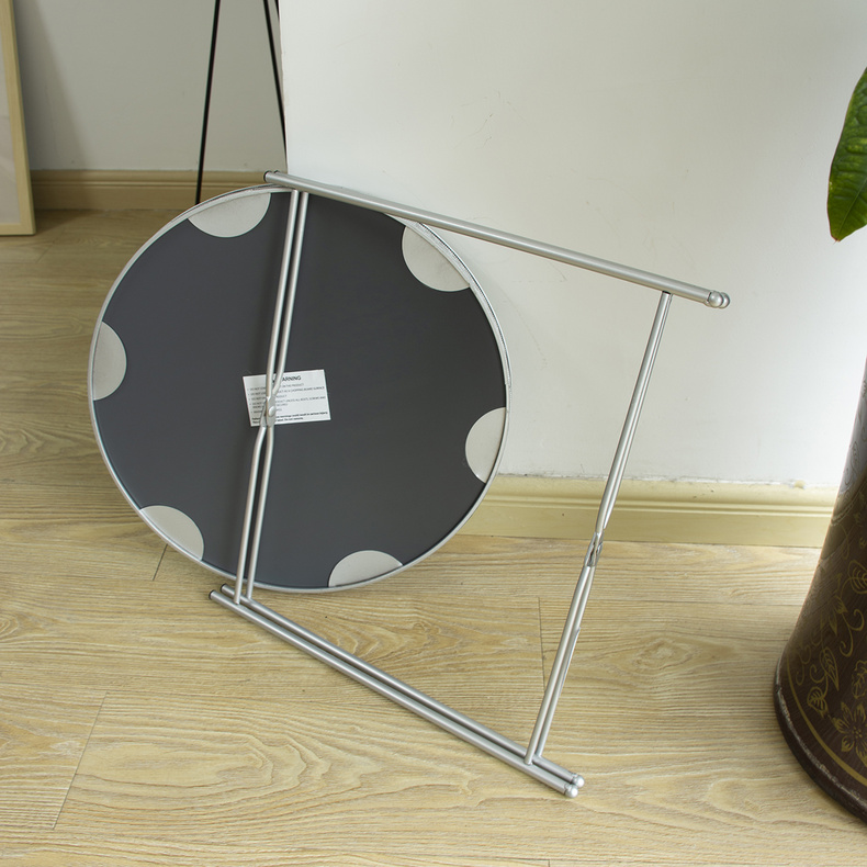 Home Furniture Modern Foldable Iron with Mirror Coffee Tea Table