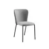 Grey Dining Chair With Metal Legs--FYC411