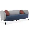 living room sofa beds set small Apartment small 3 seater storage simple modern fabric emulsion section