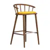 Wholesale factory offer top sale new design fashion style wooden solid wood barchair