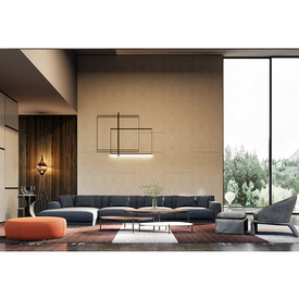 Italian design fabric sofa set