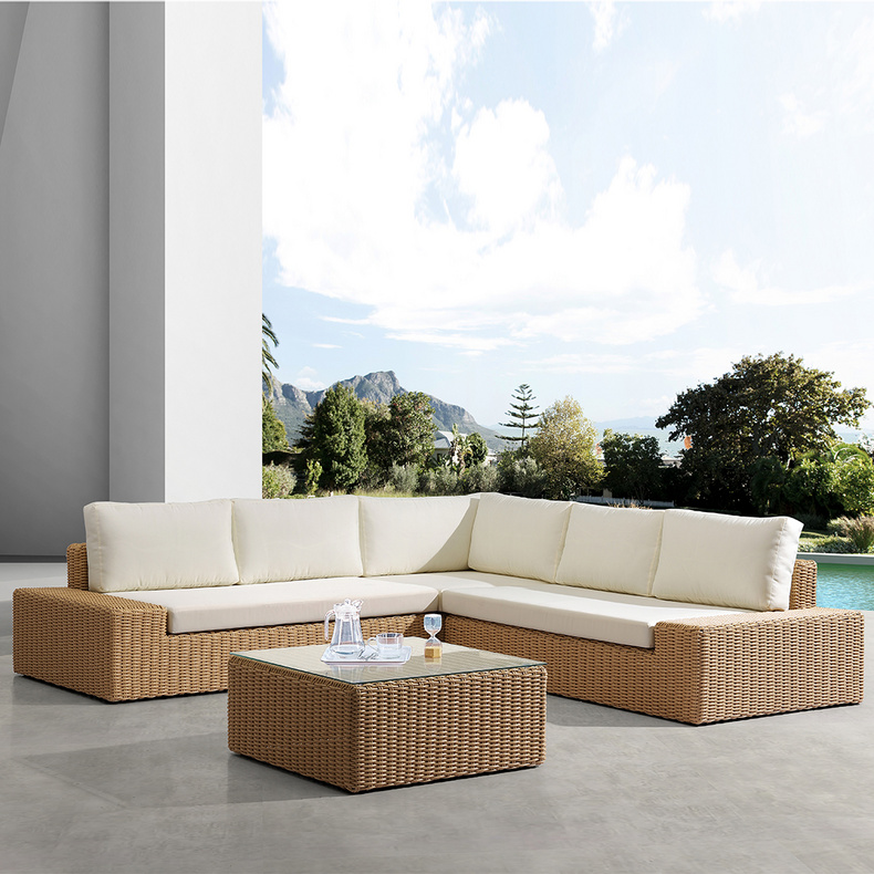 MB2252 Rattan sofa four piece set