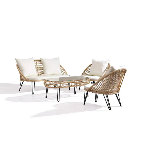 MB2269 Rattan sofa four piece set