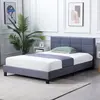 Upholstered Antique Bed Modern American Upholsteres Linen Bed