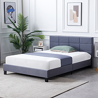 Upholstered Antique Bed Modern American Upholsteres Linen Bed