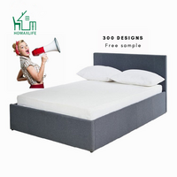 Free Sample Black Headboard Full Size Bed Frame With Drawers