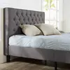Platform Up-holstered Upholstered King Queen Size Bed frame