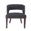 American solid wood upholstered leisure chair living room coffee shop north European chair