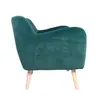 American light luxury fabric sofa chair foreign trade export small family living room model room solid wood single leisure tiger chair