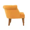Nordic style solid wood living room sofa chair American fabric tiger chair French single chair bedroom leisure single chair