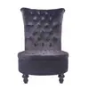Nordic modern armless single hair chair small family Sales Office living room balcony light luxury American chair