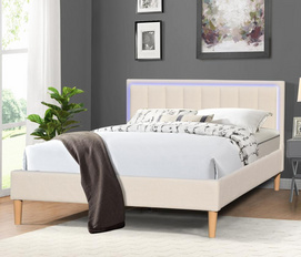 Wholsale cheap price led upholstered bed frame