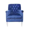 American country acrylic foot light luxury sofa chair household backrest chair