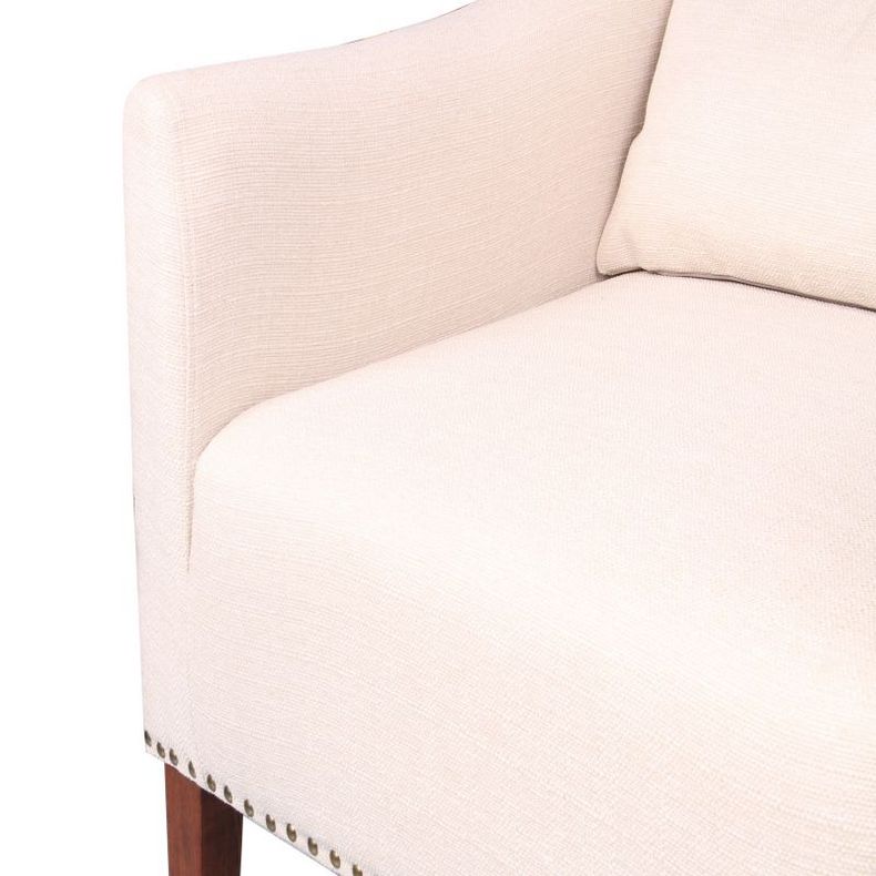 American fabric sofa European small family balcony bedroom white single sofa living room tiger chair