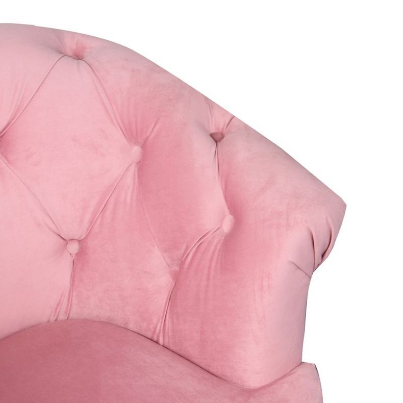 New American light luxury curved single sofa clothing store living room velvet fabric