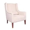 American fabric sofa European small family balcony bedroom white single sofa living room tiger chair