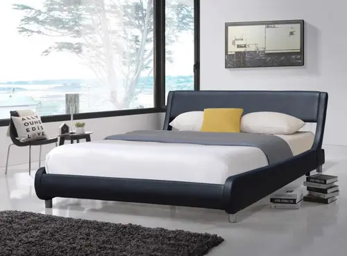 Best selling cruve shape upholstery bed frame