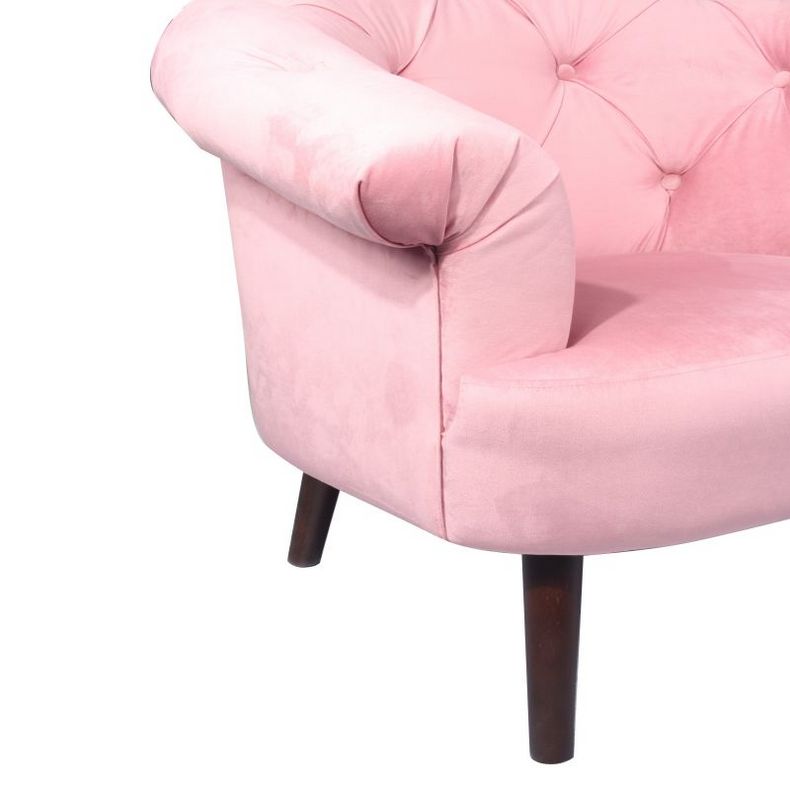 New American light luxury curved single sofa clothing store living room velvet fabric