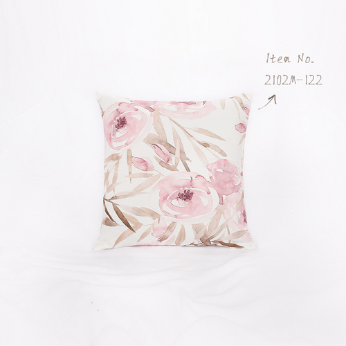 Hema-OEM Digital Print Flower Pattern Poly Canvas Cushion 2102M-122