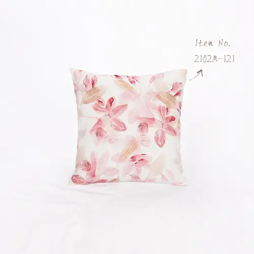 Hema-OEM Digital Print Flower Pattern Poly Canvas Cushion 2102M-121