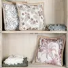 Hema-OEM Digital Print Plants Pattern Poly Canvas Cushion with Jute Piping 1649M-034