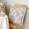 Hema-OEM Digital Print Plants Pattern Poly Canvas Cushion with Jute Piping 1649M-035