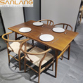restaurant furniture solid wood ta0ble and Y chair set