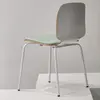 restaurant furniture metal base cushion stackable chair set