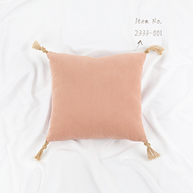 Hema-OEM 100% Cotton cushion with Tassel 2333-001