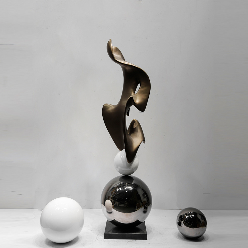 FRP and metal sculpture