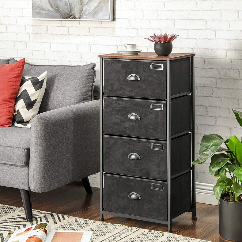 Living Room Iran Flame 4 Drawers Storage Cabinet