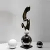 FRP and metal sculpture