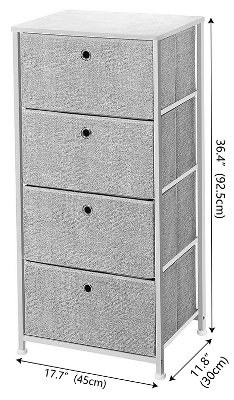 Living Room Iran Flame 4 Drawers Storage Cabinet