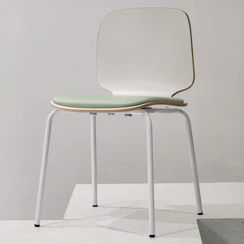 restaurant furniture metal base cushion stackable chair set